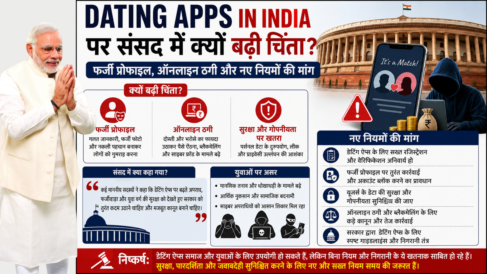Dating apps in India पर संसद में क्यों बढ़ी चिंता? फर्जी प्रोफाइल, ऑनलाइन ठगी और नए नियमों की मांग